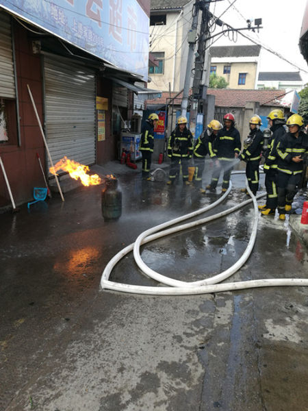 圖為：事故現(xiàn)場。消防供圖